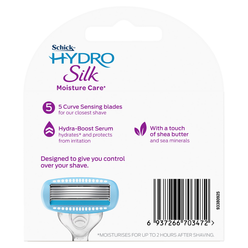 Schick Hydro Silk Razor Refills Moisture Care* 4pk