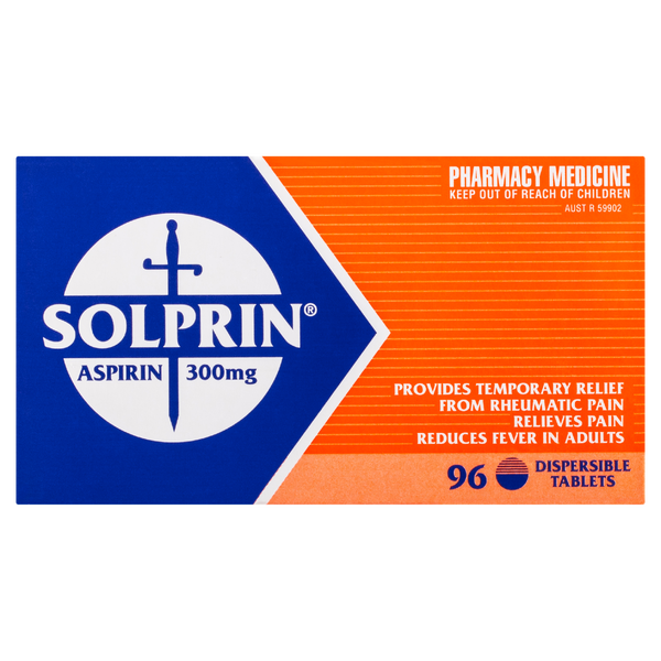 Solprin Aspirin 300mg 96 Tablets