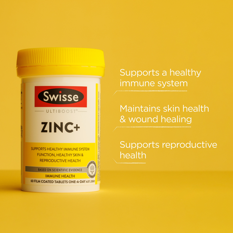 Swisse Ultiboost Zinc+ 60 Tablets