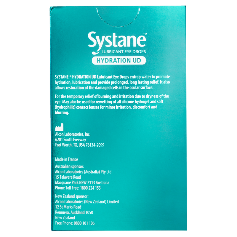Systane Hydration UD Lubricant Eye Drops 30 0.7ml x 30 Vials