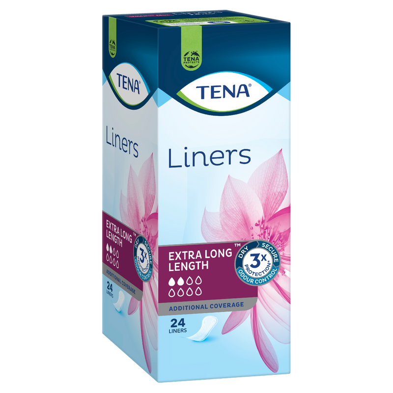 Tena Liners Extra Long Length 24 Liners