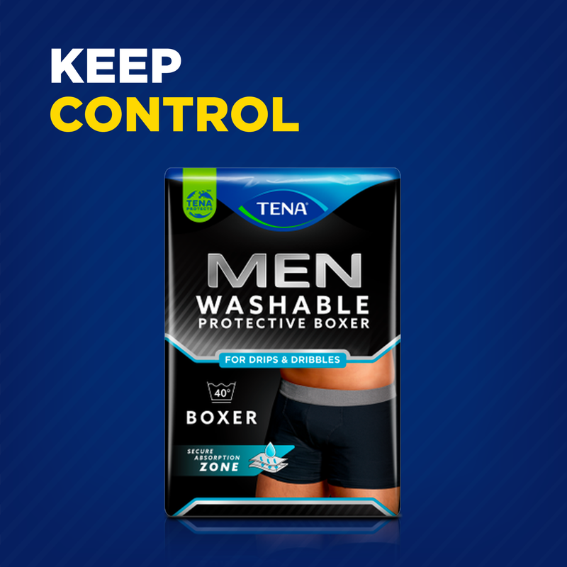 TENA Men Washable Protective Boxer Small (S) 1 Pack