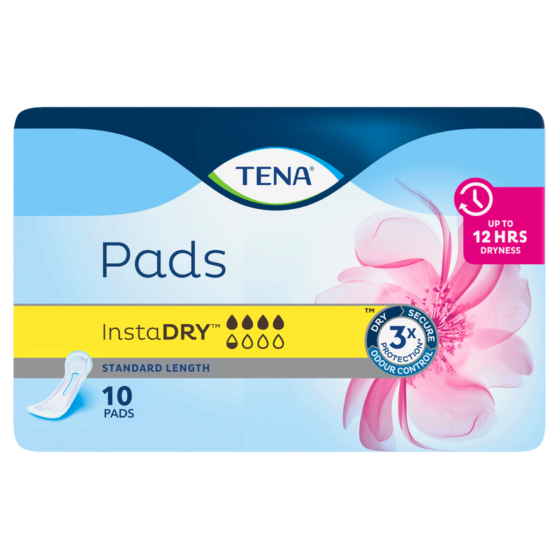 TENA Pads InstaDRYâ„¢ Standard 10 Pack