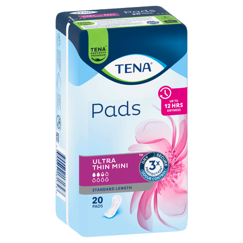 Tena Pads Ultra Thin Mini Standard Length 20 Pads