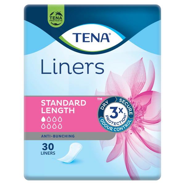 Tena Liners Standard Length 30 Liners