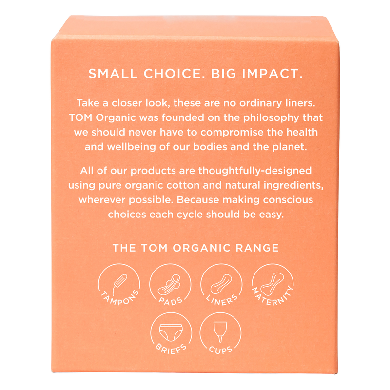 TOM Organic Ultra Thin Liners with Organic Cotton 26 Pack