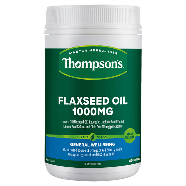 Thompson's Flaxseed Oil 1000MG 400 Capsules