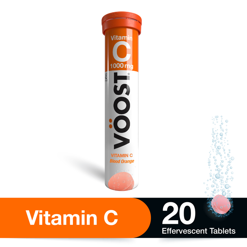 VÖOST Vitamin C Blood Orange Effervescent Tablets 20 Pack