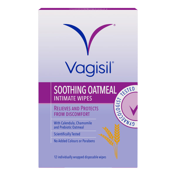 Vagisil Soothing Oatmeal Intimate Wipes 12