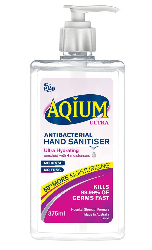 Aqium Hand Sanitiser Ultra 375ml - Aussie Pharmacy