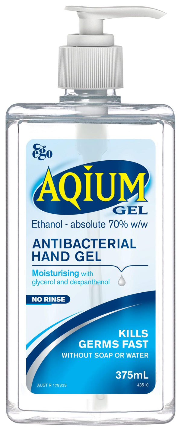 Aqium Hand Sanitiser 375ml - Aussie Pharmacy