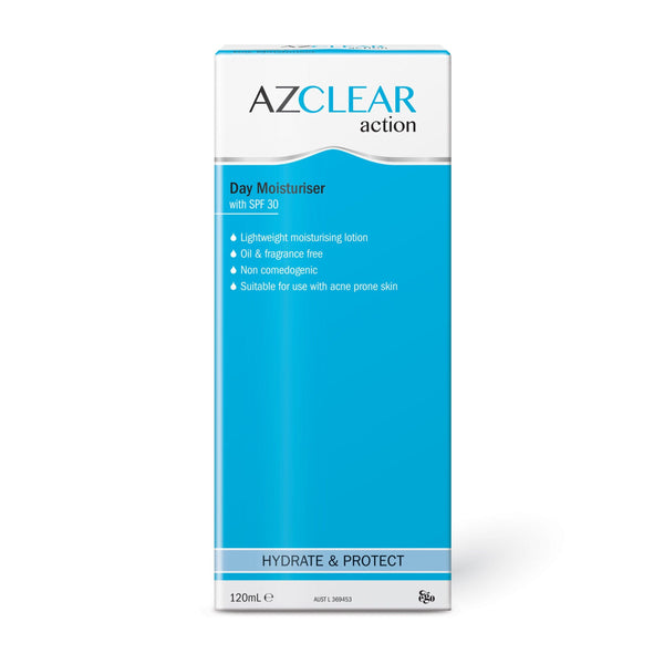 Azclear Action Moisturiser SPF 30 120ml - Aussie Pharmacy