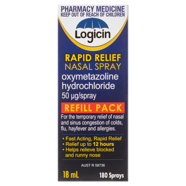 Logicin Rapid Relief Nasal Spray Refill  18ml