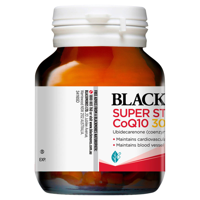 Blackmores Super Strength CoQ10 300mg 30 Capsules - Aussie Pharmacy