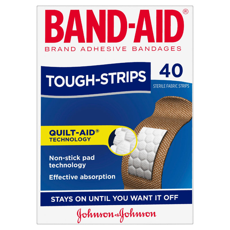 Band-Aid Brand Tough Strips 40 Pack - Aussie Pharmacy