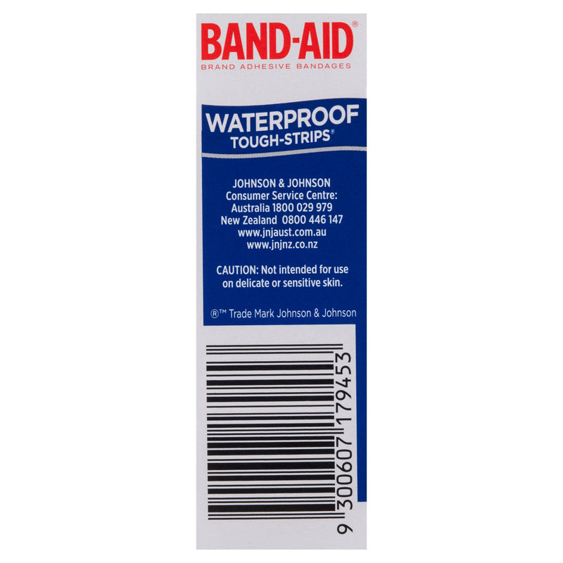 Band-Aid Waterproof Tough Strips 20 Pack - Aussie Pharmacy