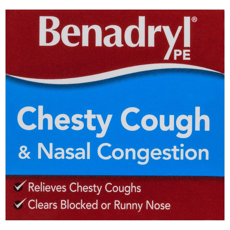 Benadryl PE Chesty Cough & Nasal Congestion Liquid Berry Flavour 200ml - Aussie Pharmacy