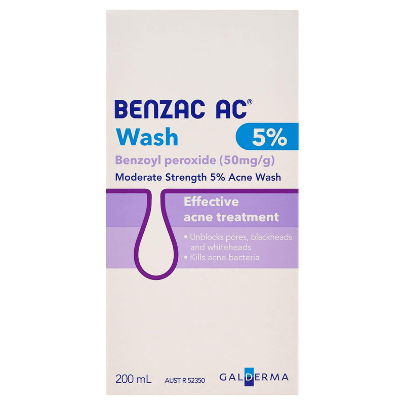 Benzac AC 5% Wash 200mL - Aussie Pharmacy