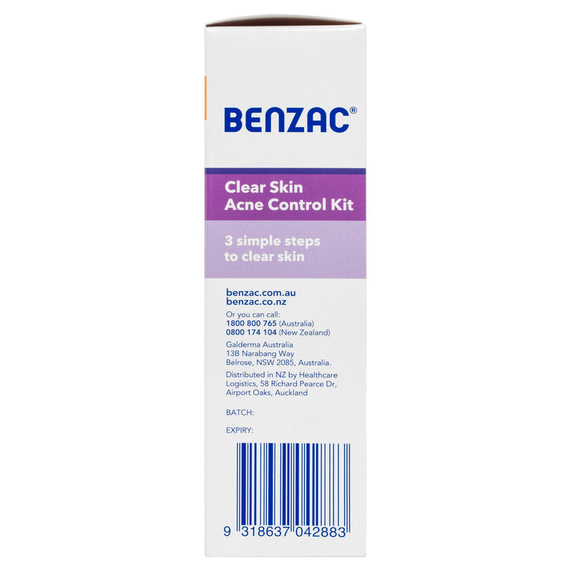 Benzac 3 Step Clear Skin Acne Control Kit - Aussie Pharmacy