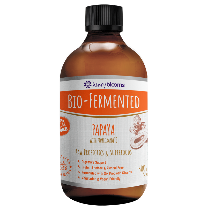 Henry Blooms Bio-Fermented Papaya with Pomegranate 500ml