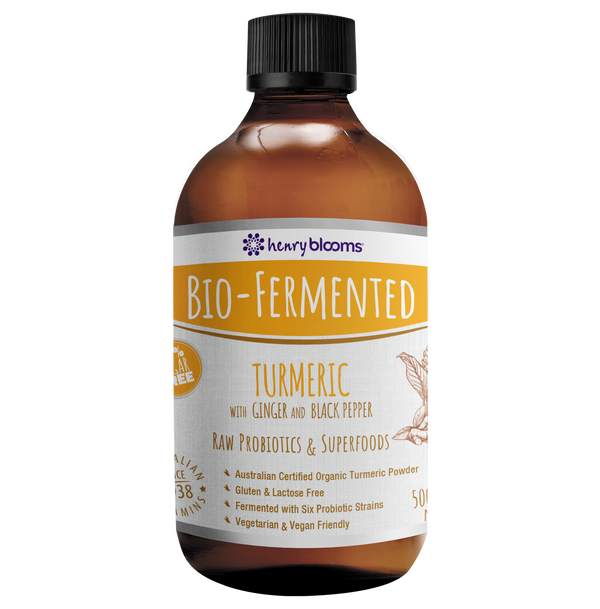Henry Blooms Bio-Fermented Turmeric with Ginger and Black Pepper 500ml
