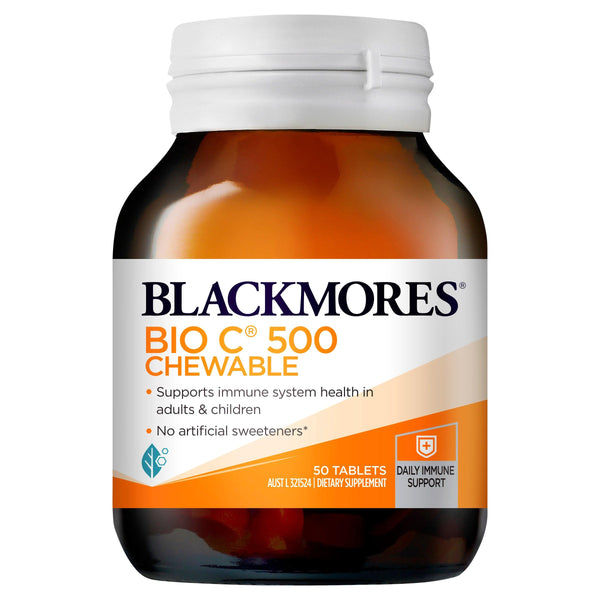 Blackmores Bio C 500 Chewable 50 Tablets - Aussie Pharmacy