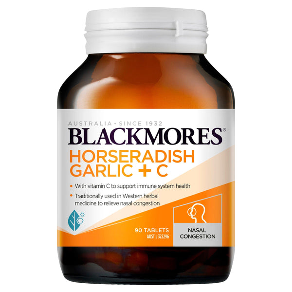 Blackmores Horseradish Garlic + C 90 Tablets - Aussie Pharmacy