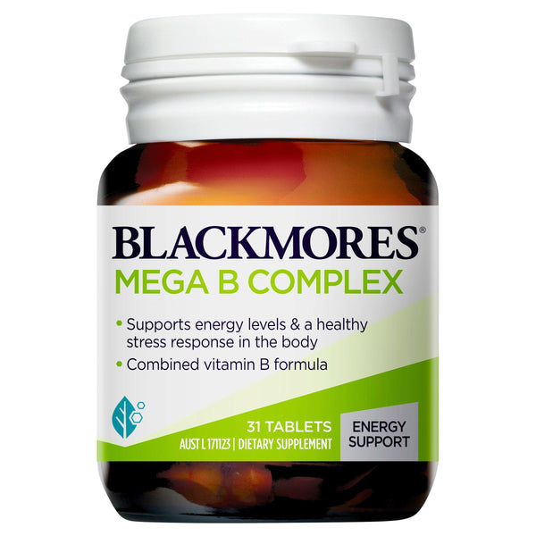 Blackmores Mega B Complex 31 Tablets - Aussie Pharmacy