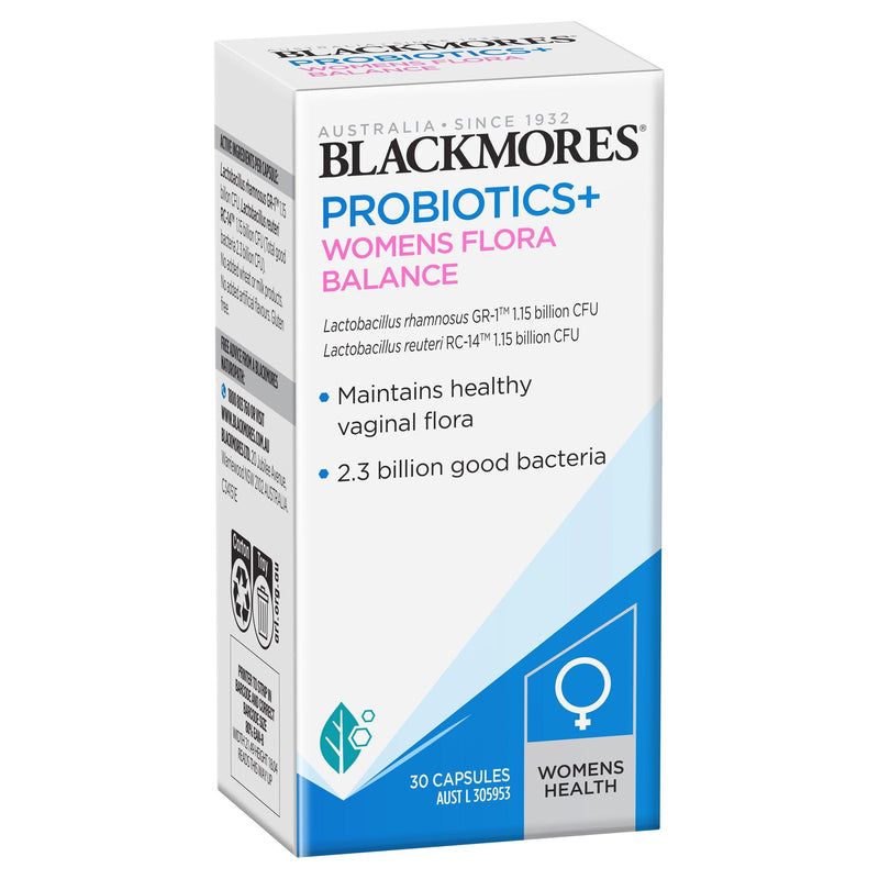 Blackmores Probiotics+ Womens Flora Balance 30 Capsules - Aussie Pharmacy