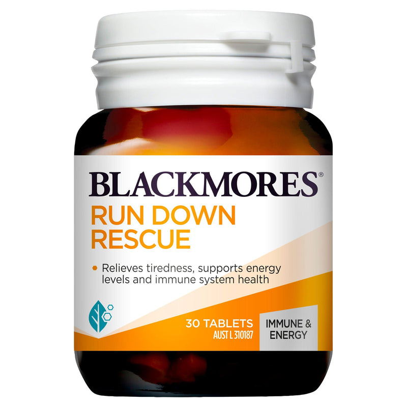 Blackmores Run Down Rescue 30 Tablets - Aussie Pharmacy
