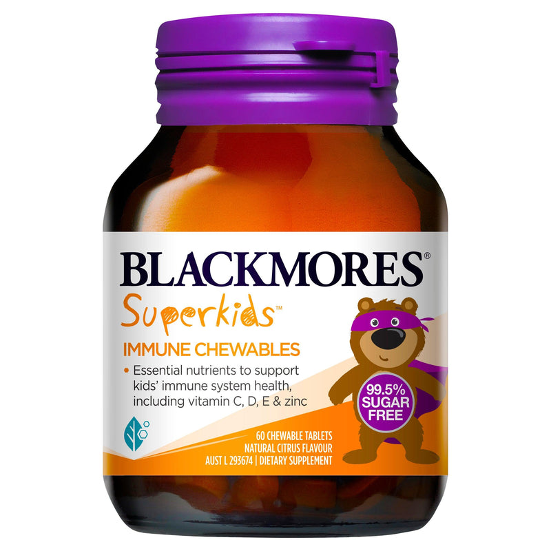 Blackmores Superkids Immune Chewables 60 Tablets - Aussie Pharmacy