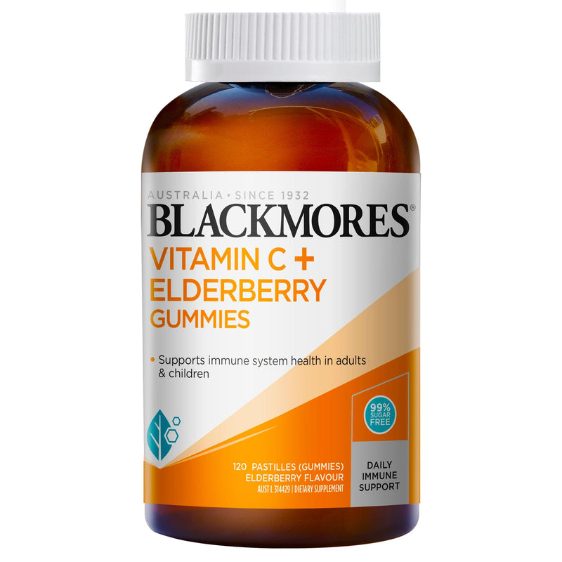 Blackmores Vitamin C + Elderberry Gummies 120 - Aussie Pharmacy