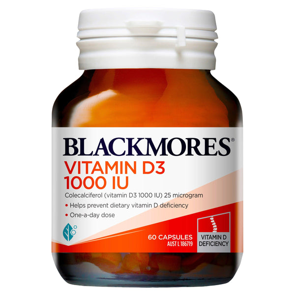 Blackmores Vitamin D3 1000 IU 60 Capsules - Aussie Pharmacy