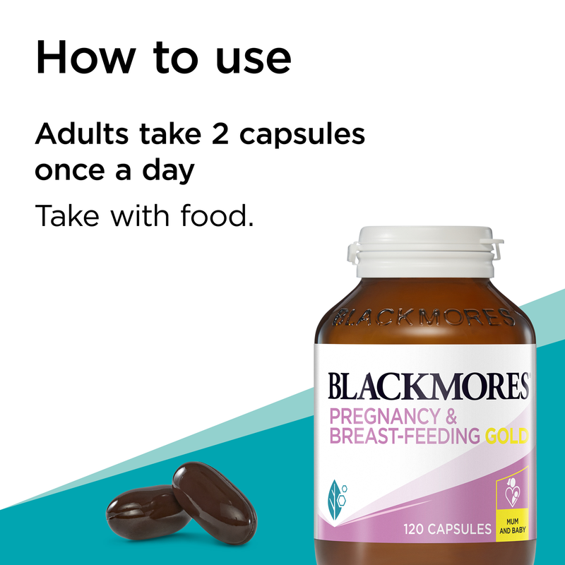 Blackmores Pregnancy and Breast-Feeding Gold 120 Capsules