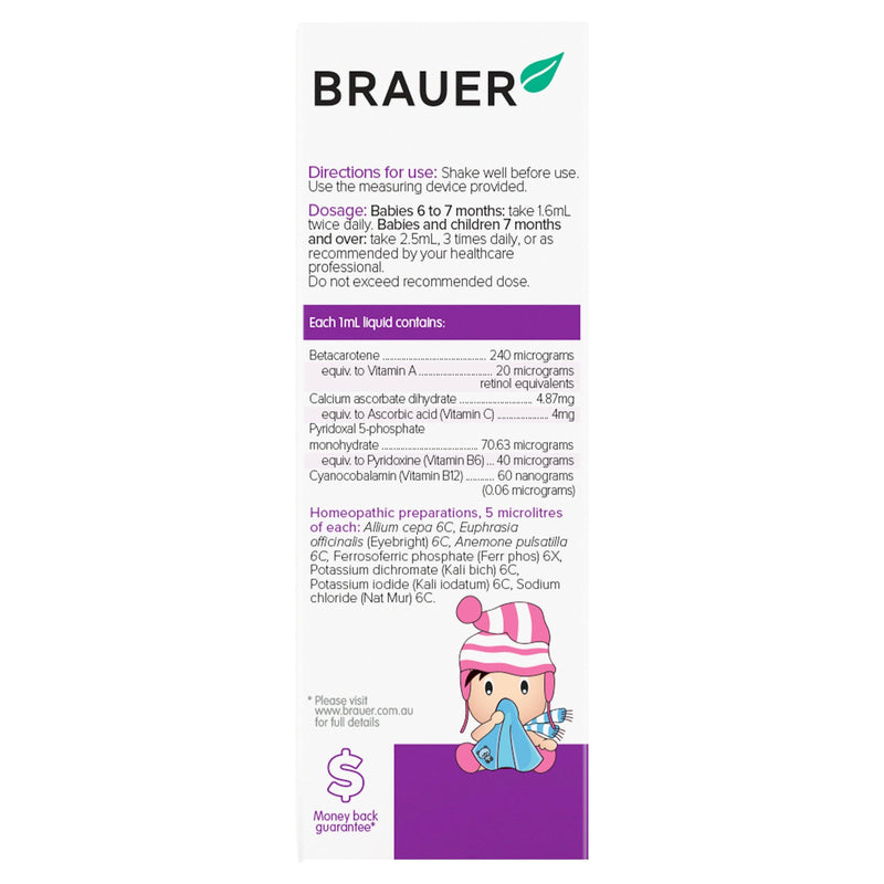 Brauer Baby & Child Runny Nose 100ml - Aussie Pharmacy