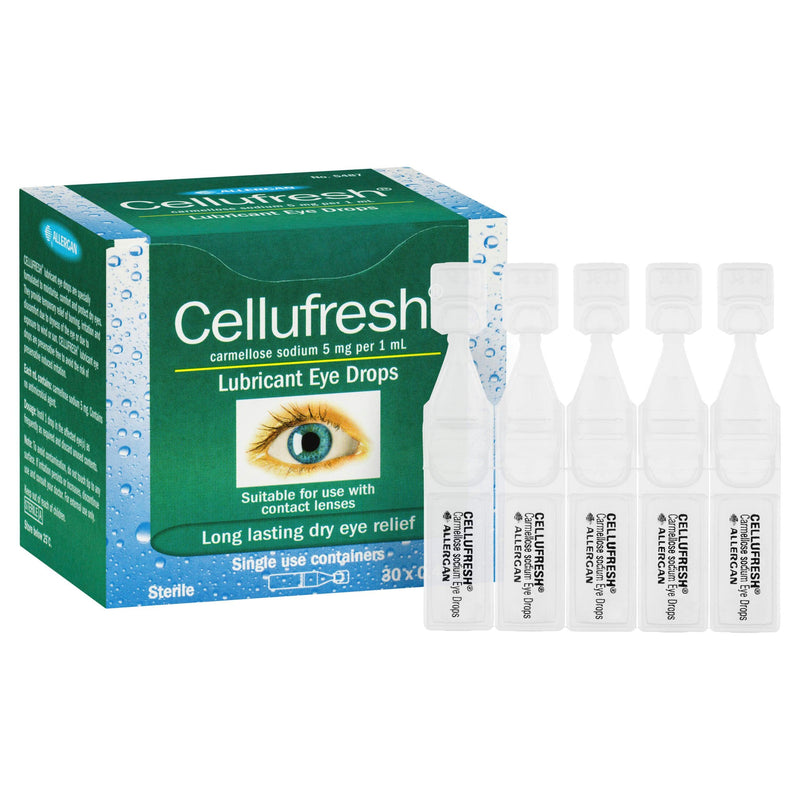 Cellufresh Lubricant Eye Drops 30 x 0.4mL - Aussie Pharmacy