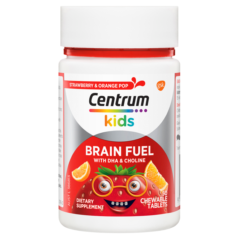 Centrum Kids Brain Fuel 50 Chewable Tablets