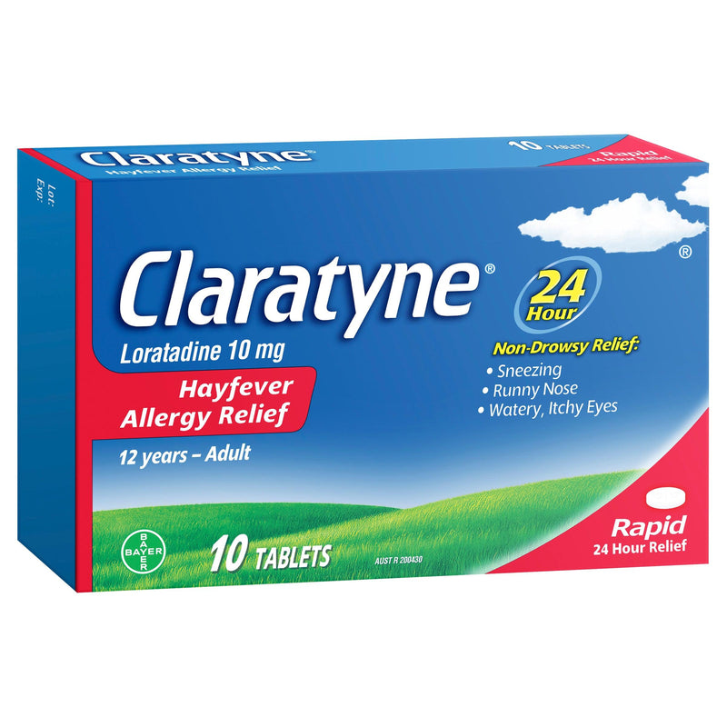 Claratyne Antihistamine Hayfever Allergy Relief Tablets 10 - Aussie Pharmacy