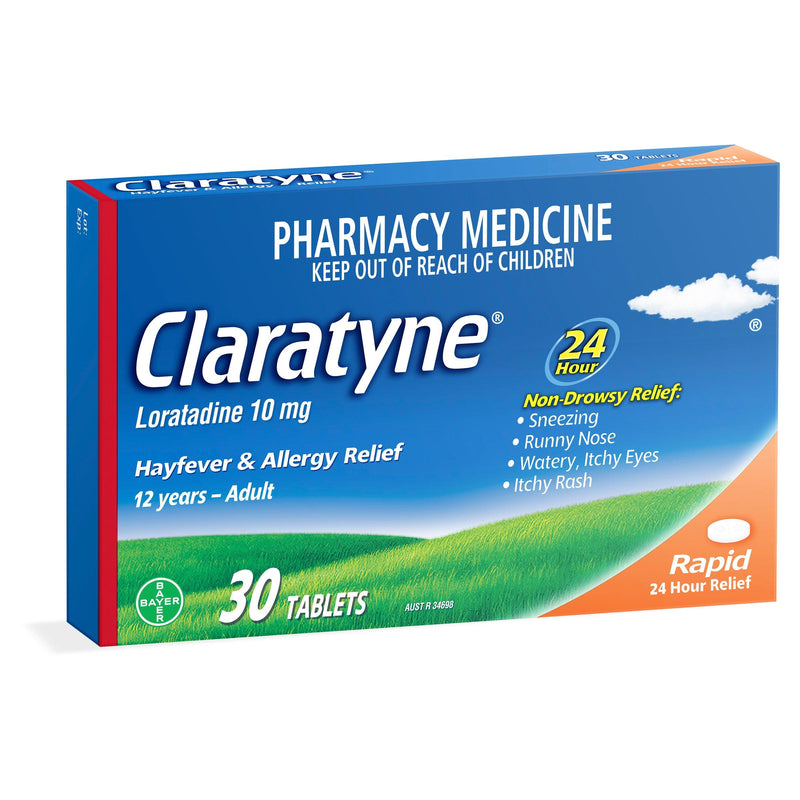 Claratyne Antihistamine Hayfever & Allergy Relief Tablets 30 - Aussie Pharmacy