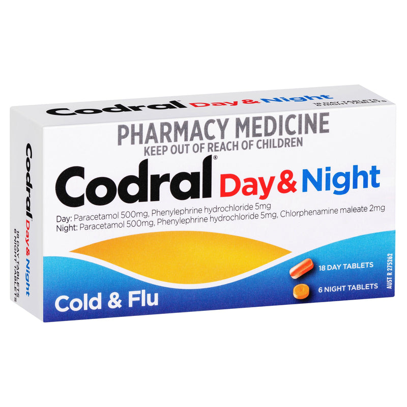Codral Day & Night Cold & Flu 24 Tablets - Aussie Pharmacy