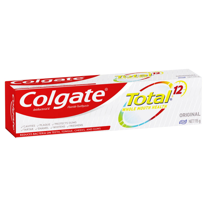 Colgate Total Original Antibacterial Toothpaste 115g, Whole Mouth Health, Multi Benefit - Aussie Pharmacy