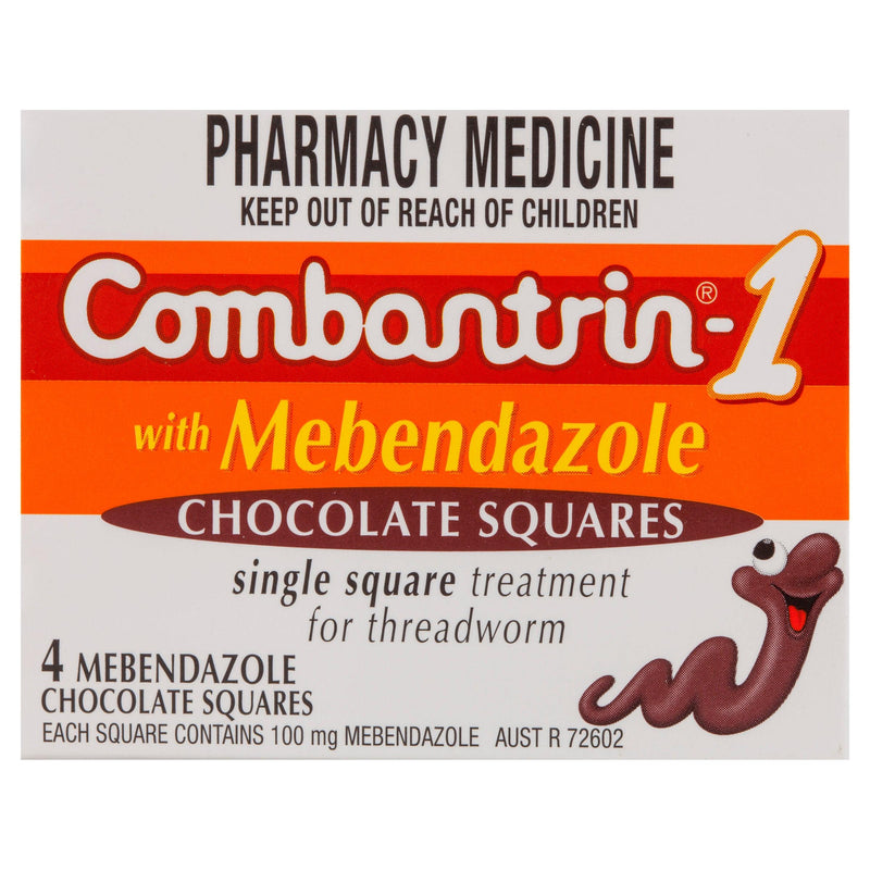 Combantrin-1 Chocolate Squares 4 - Aussie Pharmacy