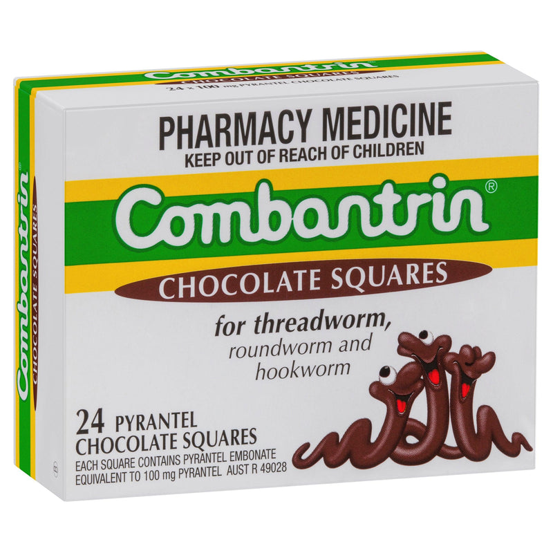 Combantrin Chocolate Squares 24 - Aussie Pharmacy