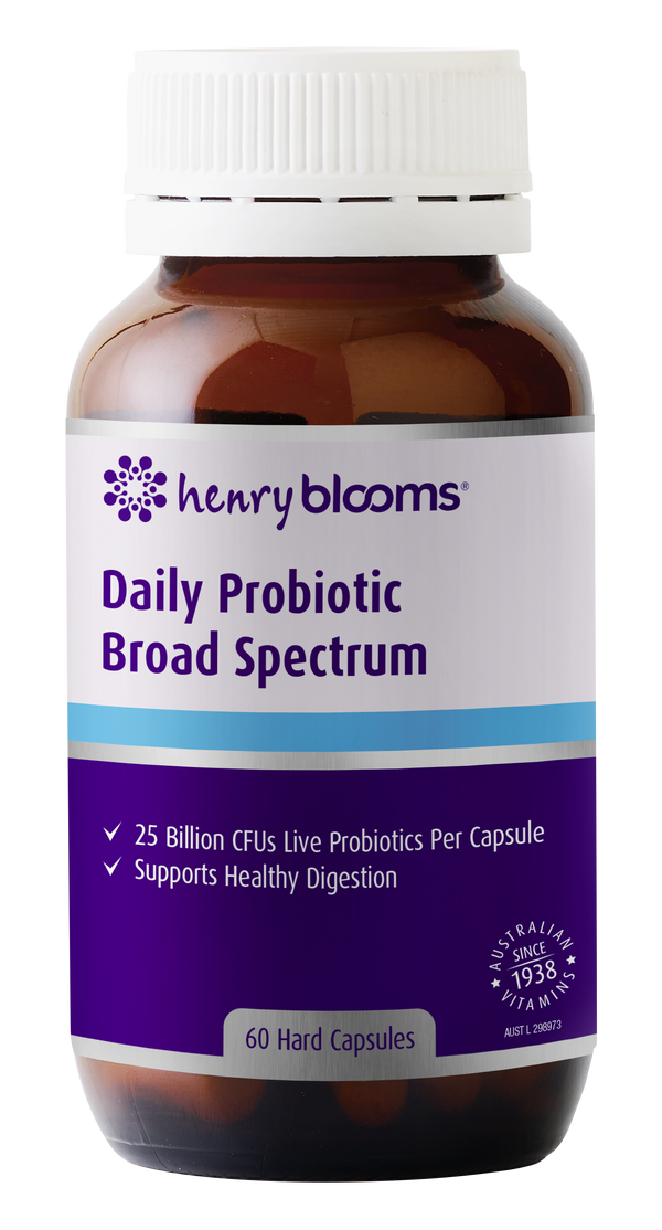 Henry Blooms Daily Probiotic Broad Spectrum 60 Capsules