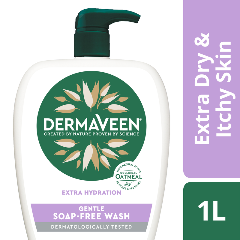 DermaVeen Extra Hydration Gentle Soap Free Wash 1 Litre