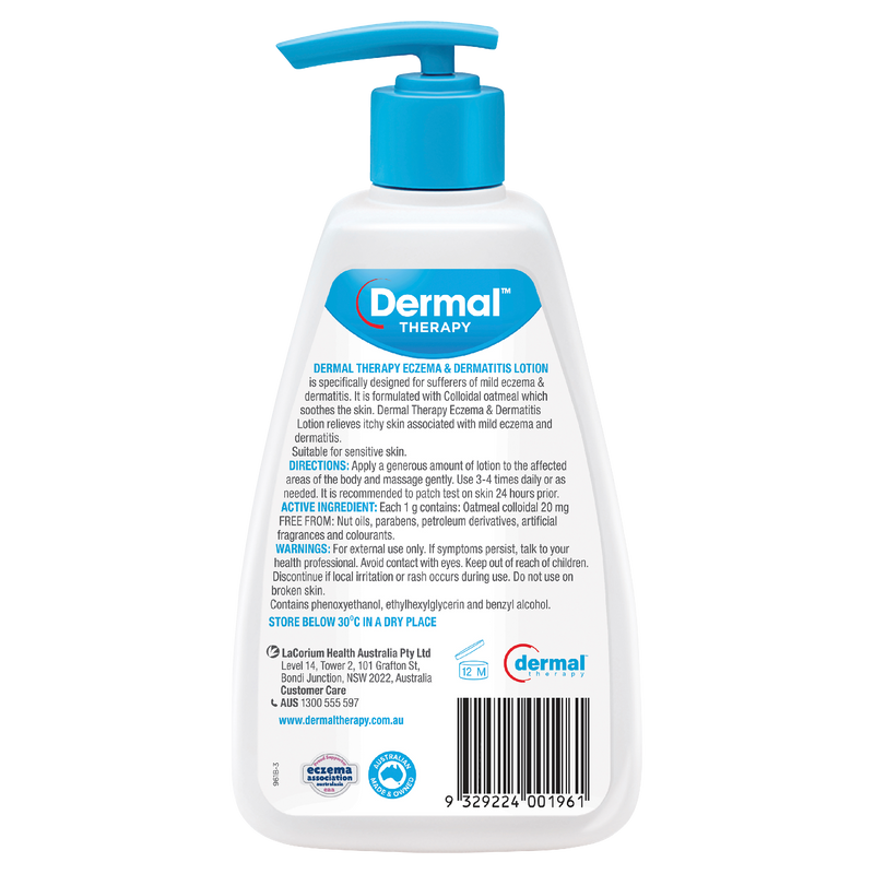 Dermal Therapy Eczema & Dermatitis Lotion 250ml
