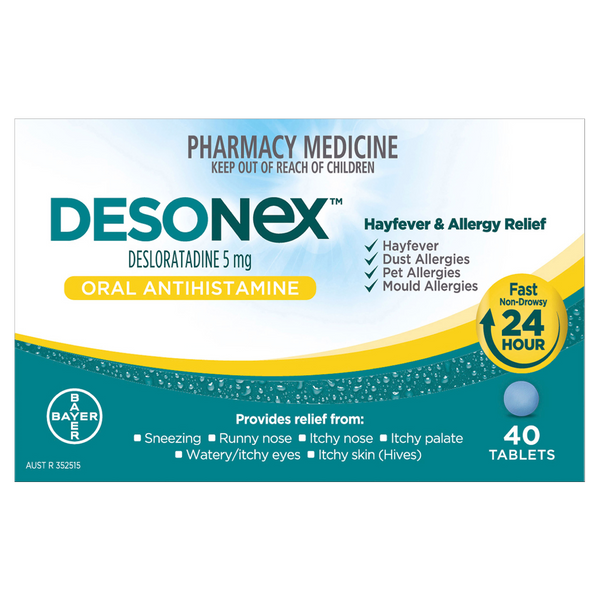 Desonex Hayfever & Allergy Relief 40 Tablets