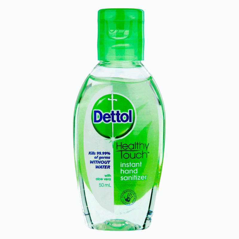 Dettol Healthy Touch Liquid Antibacterial Instant Hand Sanitiser Refresh 50mL - Aussie Pharmacy