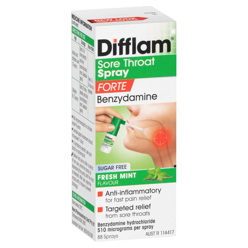 Difflam Forte Sore Throat Spray 88 Sprays 15ml