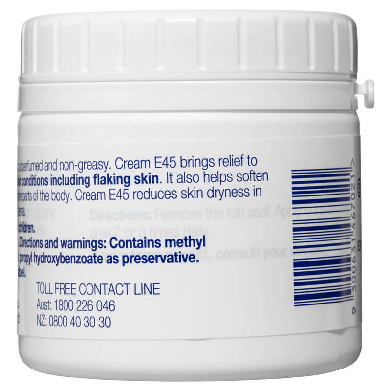 E45 Dermatological Cream for Dry Skin 125g